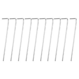 iplusmile 32-piece tent, peg, tent, ground fixture, L-shaped hook, peg, metal, peg, tent accessory, awning rope, fixing nails, L shape, ground nails, iron, ground nails, L shape, camping stakes, ten