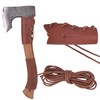 Leather Axe Collar Hatchet Head Protector Cover with 5M Axe