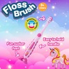 Brush-Baby Unicorn FlossBrush™ Bristles Toothbrushes 3-6 Years - Pack of
