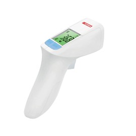 GIMA - GIMATEMP, Termometro Febbre Infrarossi, Termoscanner per Febbre e Termometro Frontale, Senza Contatto, Contact Less, per Corpo e Superfici o Oggetti, per Neonati, Bambini e Adulti, IT,DE,PT,SE