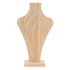 2pcs Wooden Necklace Display Stand Vase Shaped Light Weight Solid