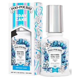 Poo-Pourri Before-You-Go Toilet Spray, Birthday Cake Potty On!, 2 Fl Oz - Vanilla, Coconut and Buttercream