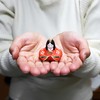 Osaka Choseido Hina Doll, Compact, Mini, Hinamatsuri, Ceramic, Decorative Black
