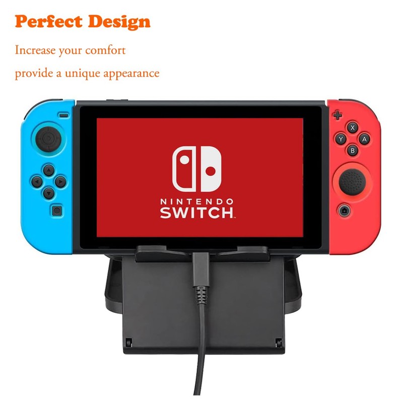 Peziang Switch Controller Skin, Anti-Slip Silicone Grips Covers Soft Ultra-Thin