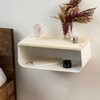 Floating Nightstand with Spruce Top | Modern Bedroom Decor |