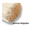 (Paquete con 100 piezas) Palitos de Bambú Para Brochetas: tamaño