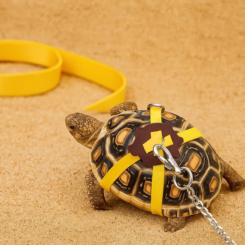 Tortoise Accessories, 2 Pack Tortoise Harness Set for Small Reptiles,