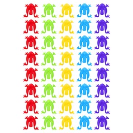 CHROMACRAFT 40 Pieces Bouncing Frog Toys, Plastic Frog Toys, Creative Toys for Children, Finger Pressure Toys