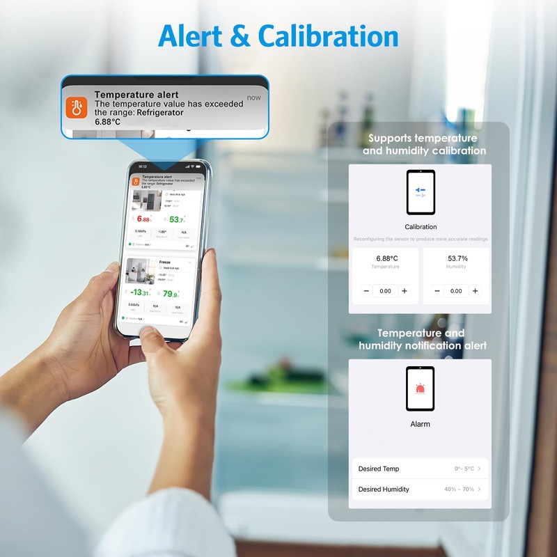 Brifit Bluetooth Fridge Logger Temperature Humidity