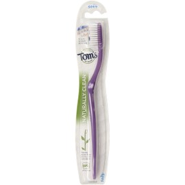 Tom's of Maine Adult Dye Free Toothbrush Soft Bristles, 1 Count