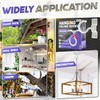 [Upgraded] 200LBS 8Pcs Rotatable Ceiling Hooks with 4 Screw Points