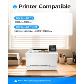 206A Toner Cartridge Set 4-Pack High Yield Replacement for HP 206A W2110A W2111A W2112A W2113A Compatible for HP Color Laserjet Pro MFP M283cdw M283fdn M283fdw M282nw M255dw M255nw Printer Ink Black