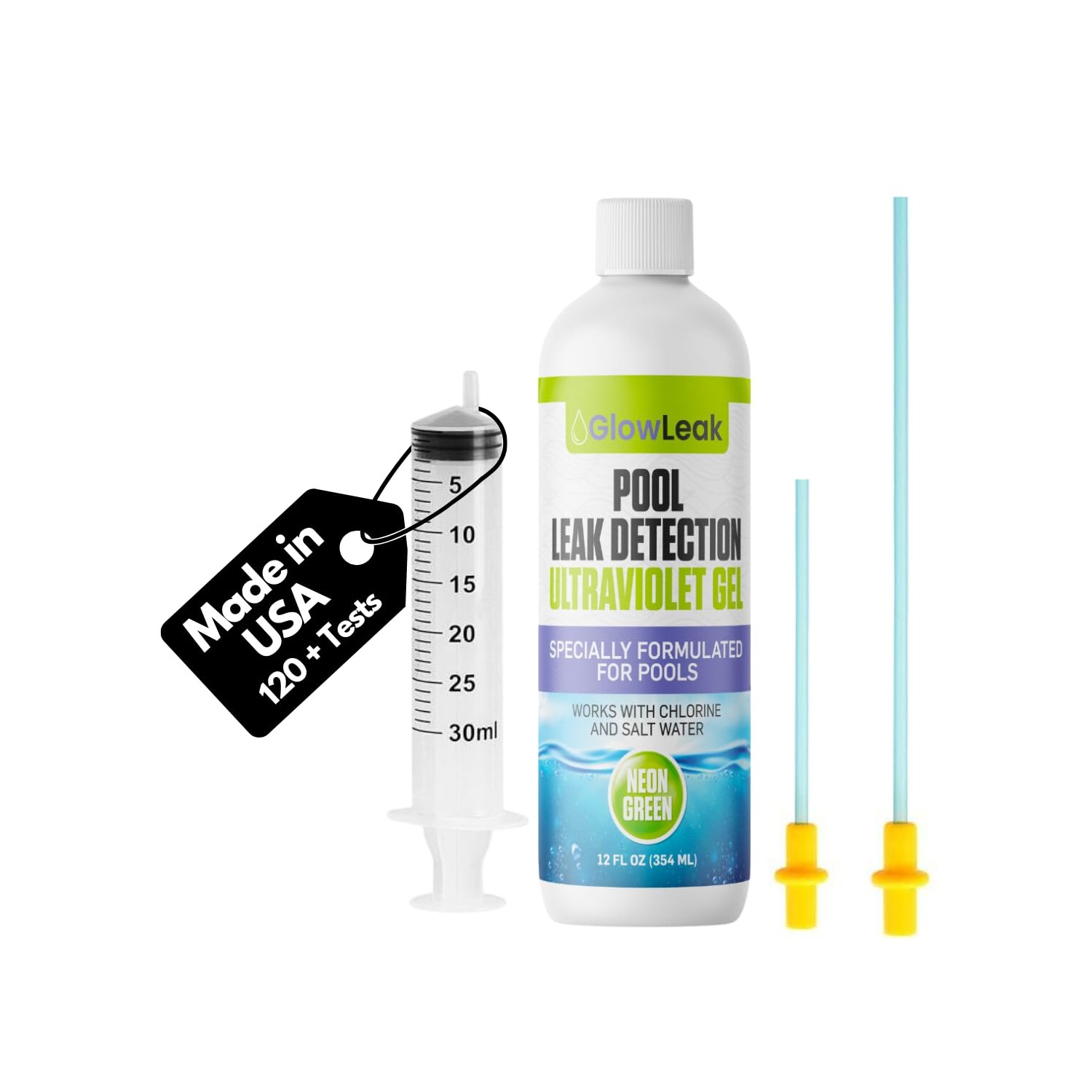 Professional Pool Leak Detection Kit 2 Precision Dispensing 