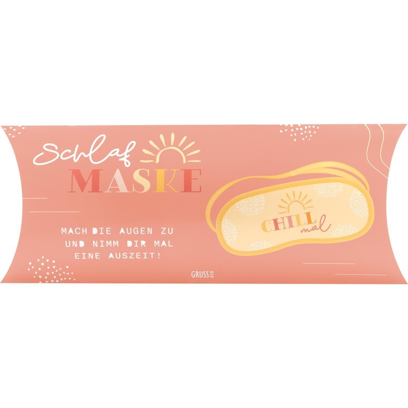 GRUSS & CO Sleeping mask with anti-stress motif, 20 cm