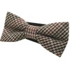 Bowties.jp bd731 Brown Glen Check Wool Bowtie, Bowtie, Easy to
