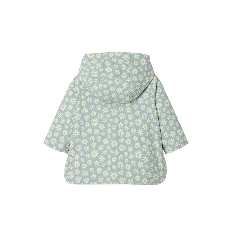 Vertbaudet Girls' Baby Rain Jacket Aquamarine Printed 80