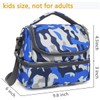 FlowFly Kids Double Decker Cooler Insulated Lunch Bag Large Tote