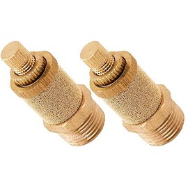 Vixen Air 3/8" NPT Dump/Slowdown/Silencer Flow Control Valve for Suspension (2-Pack) VXA4038-2