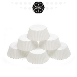 qiqee White 500pcs Cupcake Liners Muffin Linner No Smell, Food Grade Baking Cups（Standard Size）