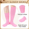 Slouch Gifts for Women - Slouchy Scrunch Scrunchy Socks, Pink