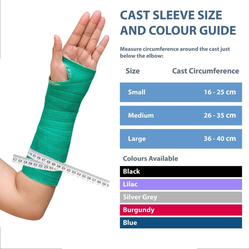 LimbO Cast Sleeve For Casts and Dressings (Large, Burgundy)
