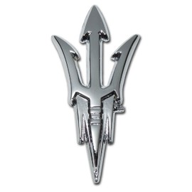 Arizona State Shiny Chrome Auto Emblem (Pitchfork)