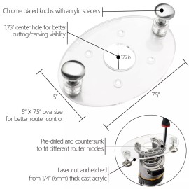 Dave's Harbor Freight DrillMaster Trim Router Acrylic Base Plate