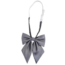 One Limitation NK026 Bowtie, Ribbon, Formal, Uniform, Accessories, Students, Simple, Stylish, Women's, gray
