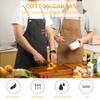 Tosewever Canvas Cross Back Chef Apron for Men Women with