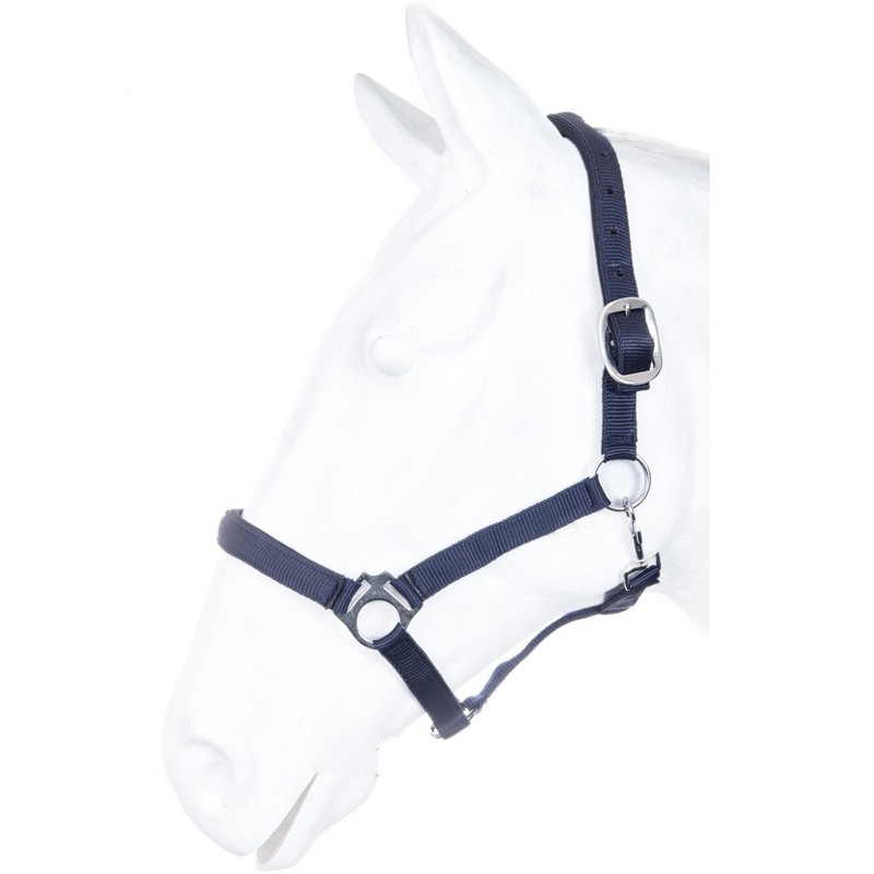 HKM by Reiterladen24 Basic Line Headcollar Lined Dark Blue Pony