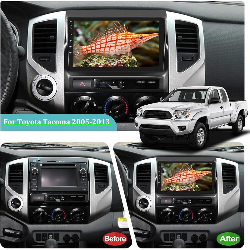 For Toyota Tacoma 2005-2013 Android 13 CarPlay GPS Head Unit