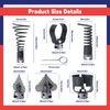 Dusledel 7PCS Drain Cutter and Auger Attachment Set Compatible with