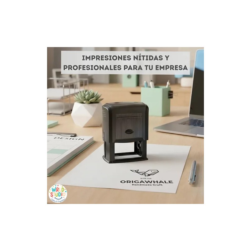 Sello Fechador Personalizado Para Empresas Y Oficinas 5x3 Cm