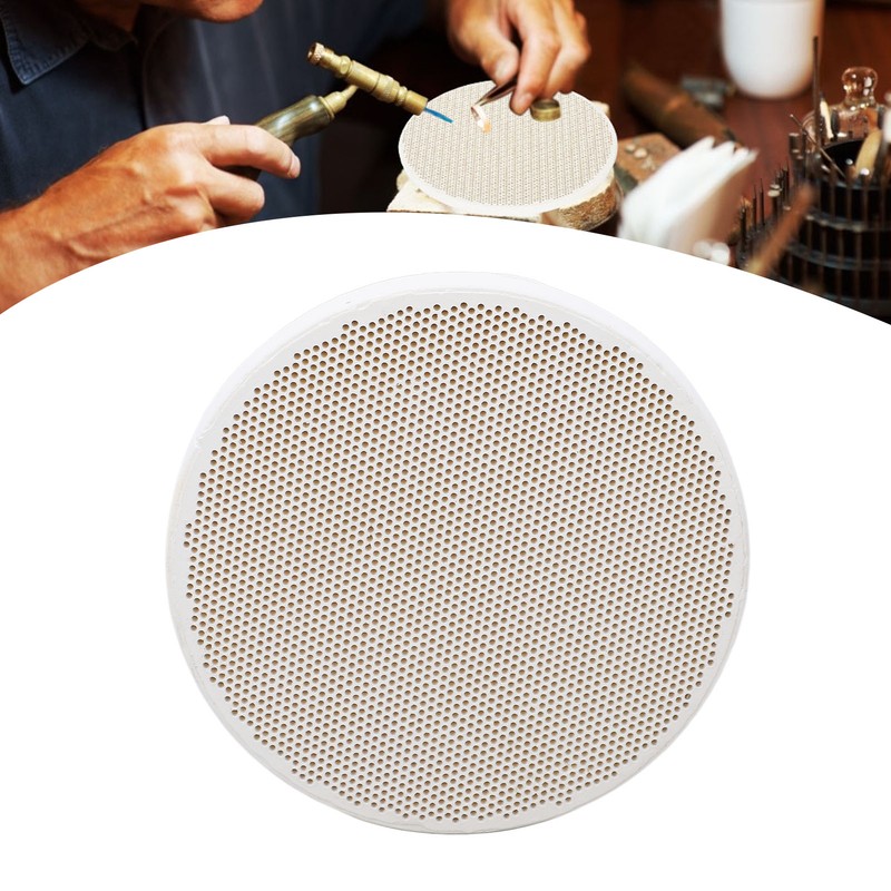 2PCS Round Welding Plate with Multiple Holes Quartz Welding Tile