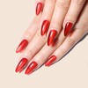 Sun&Beam Nails Handmade Nail Tips, Medium, Almond, Red, Ruby, False