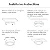 LED Flush Mount Ceiling Light 18W 6000K White Light Ultra