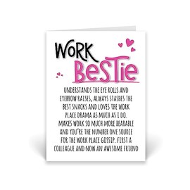 Rib ticklerz - Funny Card For Work Bestie - Colleague Birthday Card - Work Office Coworker Farewell Bye New Job Cards - Leaving Work Card - Maternity Card - CD15