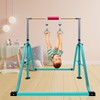 GLANT Gymnastics Bar for Kids with Rings Set, 7 Heights