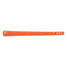 TOUR G TG50C-ORB Men's Tour G 50 Cord 50 Cord Golf Grip, Both Hands, Orange, Backline