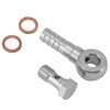 Brake Banjo Bolt M10x1.0 to 1/4 in Brake Line Banjo