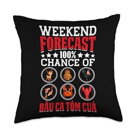 100% Chance of Bau Cua Tom Ca Vietnamese Board Game Throw Pillow