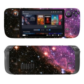 Full Body Vinyl Skin Stickers Decal Cover for Steam Deck Handheld Gaming PC - Purple Universe