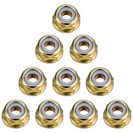 QZKJQDD 10 Stück Messermutter Mutter Linksgewindemutter für alle Arten von Trimmern mit Linksgewinde für BewässerungStimer Trimmer Freischneider Zubehör (M10 x 1,25)