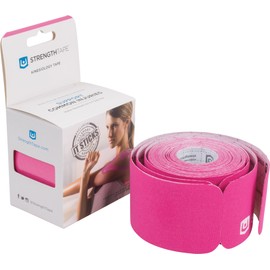 StrengthTape Kinesiology Tape - 5M Precut K Tape Roll - Premium Athletic Tape - Support and Prevent Injuries - Multiple Colors Available