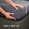 Studio Basic Fitted Sheet 160 x 200 cm, 100% Combed