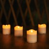 Solar Candles Outdoor Waterproof, 4pcs Rechargeable Dusk to Dawn Little