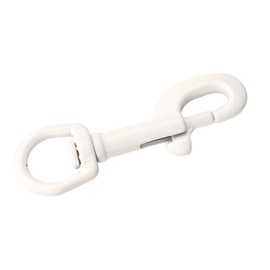 3.5 Inch Round Swivel Eye Bolt Snap Hooks 90mm 316 Stainless Steel Swivel Eye Bolt Snap Hooks for Diving Marine Rigging Key Chain White