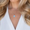 KristLand Moonlight Collection S925 Silver Necklace with Opal Simple Design