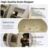 FerdY Pop-up Drain for Freestanding Bathtub, Gold Finish, cUPC Certification,