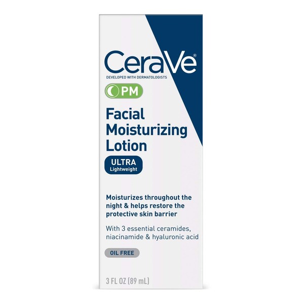 CeraVe Facial Moisturizing Lotion PM Ultra Lightweight 3 oz (Packs